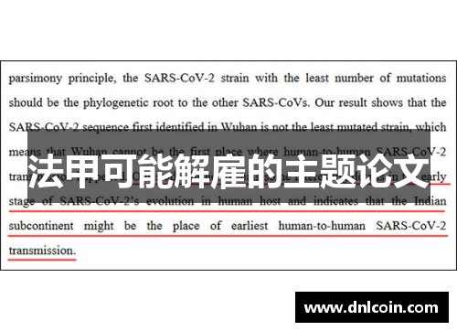 法甲可能解雇的主题论文